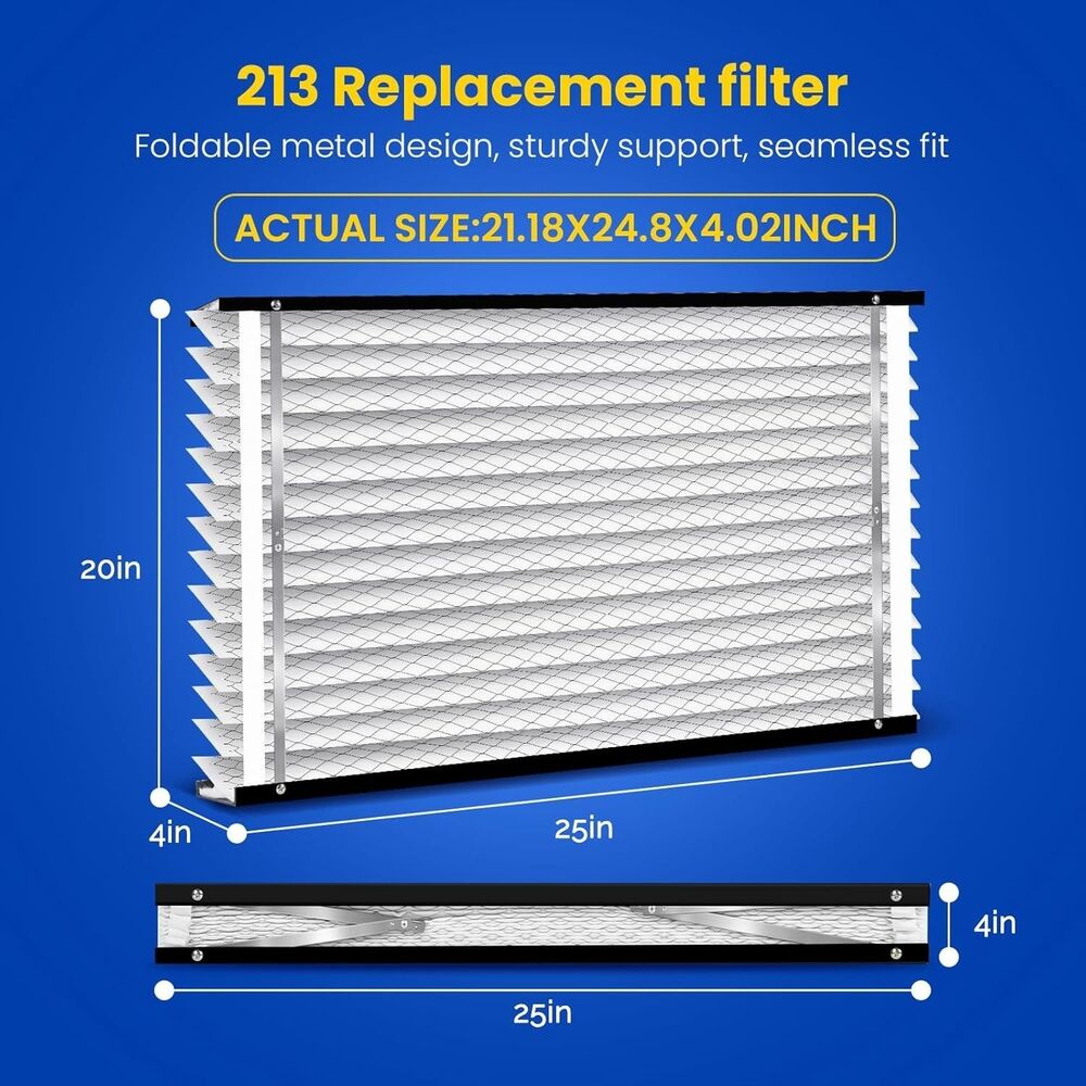 2-Pack 213 Replacement Filter Compatible with AprilAire 1210, 1620, 2210, 2216
